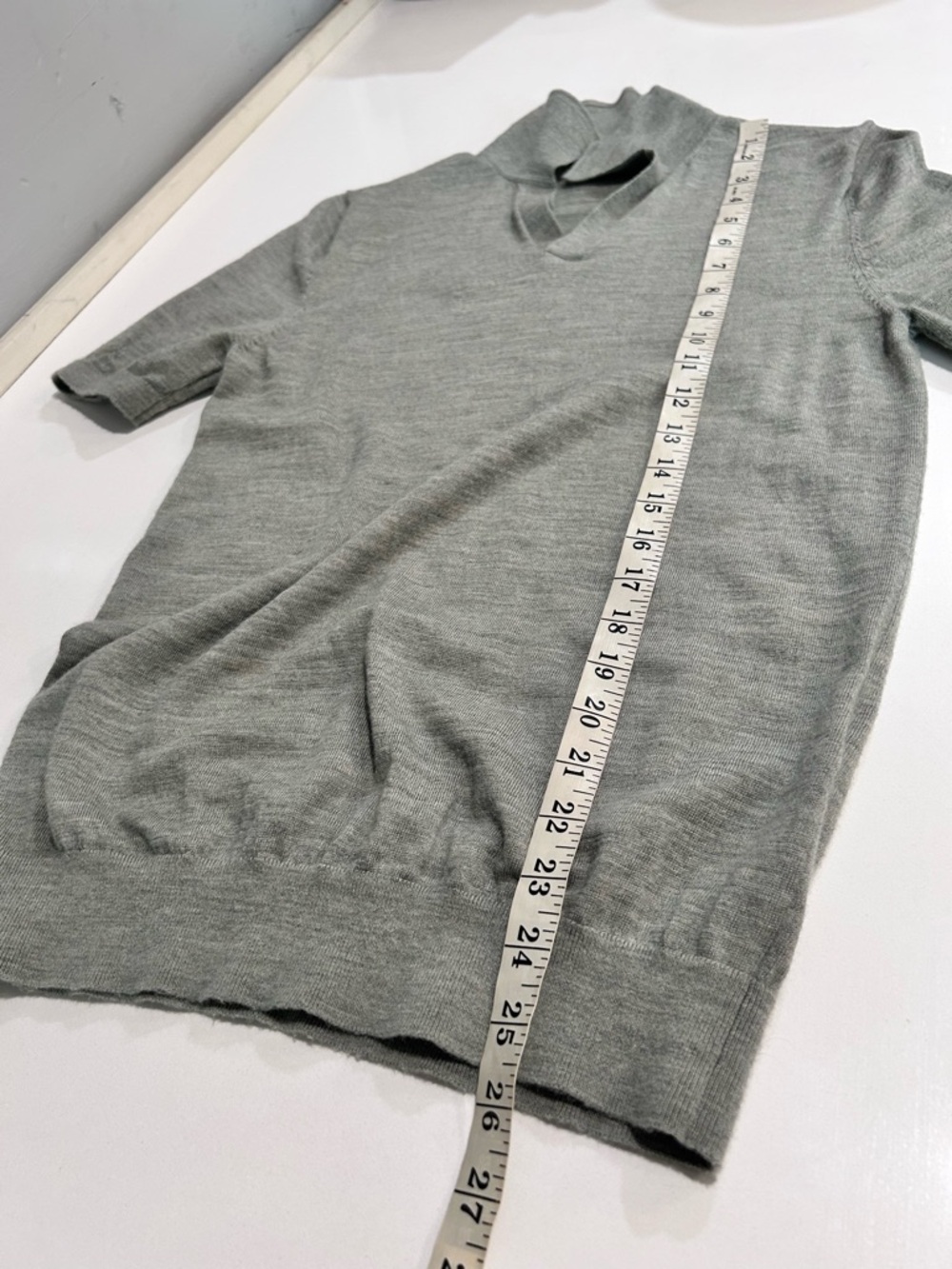 Reiss Duchie Johnny Collar Short Sleeve Wool Polo Sweater - Picture 11 of 16